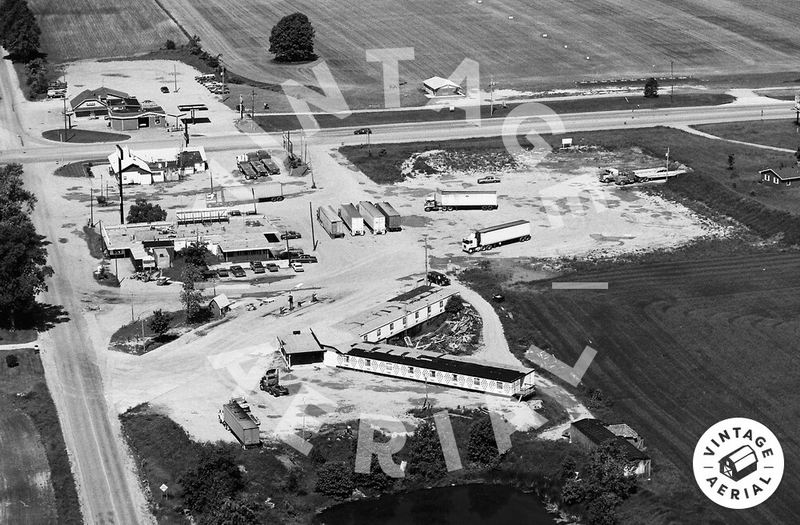 Scale House Restaurant and Motel (Stagecoach Inn) - 1982 Aerial Photo